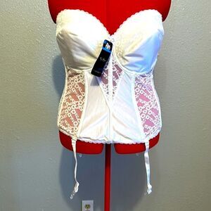 NEW Va Bien plus size lace hourglass bustier corset size 40DD